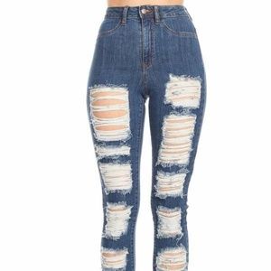 High Waisted Skinny Jeans